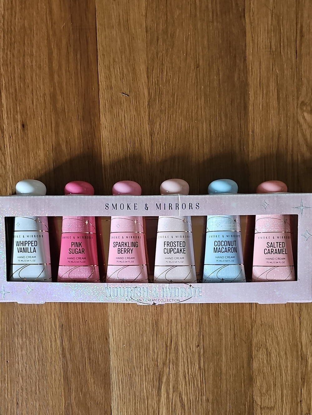 Smoke & Mirrors Nourish & Hydrate 6-Piece Hand Cream Collection New in Box